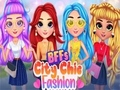 Gêm Ffasiwn Chic y Ddinas i BFFs ar-lein