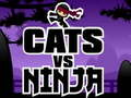 Gêm Cats yn Erbyn Ninja ar-lein