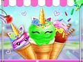 Gêm Crewr Golegydd Iâ Unicorn ar-lein