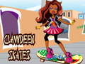 Gêm Clawdeen yn sglefrio ar-lein