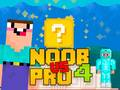 Gêm Noob yn erbyn Pro 4 Bloc Lwcus ar-lein