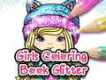 Gêm Llyfr lliwio i ferched gyda glitter ar-lein