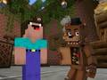 Gêm Noob yn erbyn 1000 Freddy ar-lein