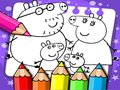Gêm Llyfr lliwio Peppa Pig ar-lein