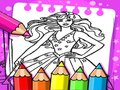 Gêm Llyfr lliwio Barbie ar-lein