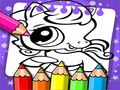 Gêm Llyfr Ymylon Littlest Pet Shop ar-lein