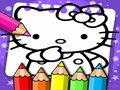 Gêm Llyfr lliwio Hello Kitty ar-lein