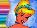 Gêm Llyfr lliwio i Cinderella ar-lein