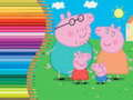Gêm Llyfr lliwio ar gyfer Peppa Pig ar-lein