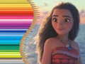 Gêm Llyfr lliwio ar gyfer Moana ar-lein