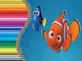 Gêm Llyfr lliwio ar gyfer Chwyddo Nemo ar-lein