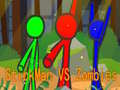 Gêm StickMan Brawdion yn erbyn Zombie ar-lein