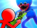 Gêm Stickman yn erbyn Huggy Wuggy ar-lein