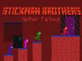Gêm Brawd a Chwiorydd Stickman Parkour Nether ar-lein