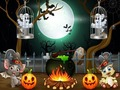 Gêm Achub ysbrydion deufac yn Halloween ar-lein