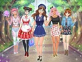 Gêm Dillad Anime yn y Gymraeg ar-lein