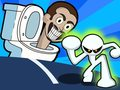 Gêm Stickman yn erbyn Toiled Skibidi ar-lein