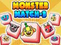 Gêm Monster Match-3 ar-lein