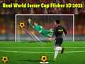 Gêm Cwpan Pêl-droed Rhyngwladol Real Flicker 3D 2023 ar-lein