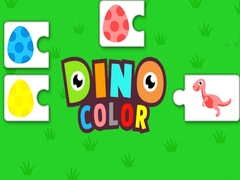 Gêm Lliw Dino ar-lein