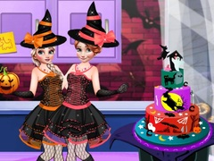 Gêm Cacen Parti Halloween ar-lein