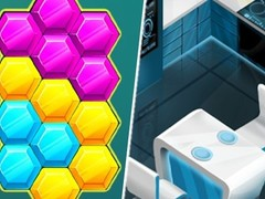 Gêm Gem Pêl Hexa Blast ar-lein