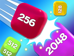 Gêm Gêm Cydblethiad Tiwb Cadwyn 2048 3D ar-lein