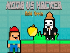 Gêm Noob yn erbyn Hacker Afal Aur ar-lein