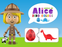 Gêm Byd y Liwiau Dino Alice ar-lein