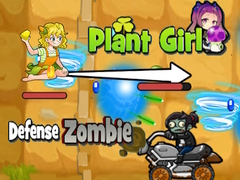 Gêm Amddiffyn y Ferch Blanhigyn Zombie ar-lein