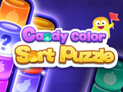 Gêm Puzzle Trefnu siwgr yn ôl lliw ar-lein