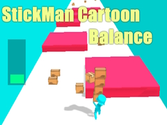 Gêm Cydbwysedd StickMan Cartoon ar-lein