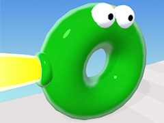 Gêm Ras Blob Bouncing: Cwrs Rhwystr ar-lein