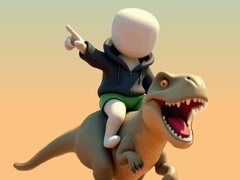 Gêm Stickman. Aber Dinosaurs ar-lein