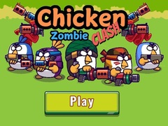 Gêm Cystadleuaeth Zombie Cyw Iâr ar-lein