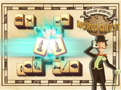 Gêm Antur Mahjong: Cwestiwn y Byd ar-lein