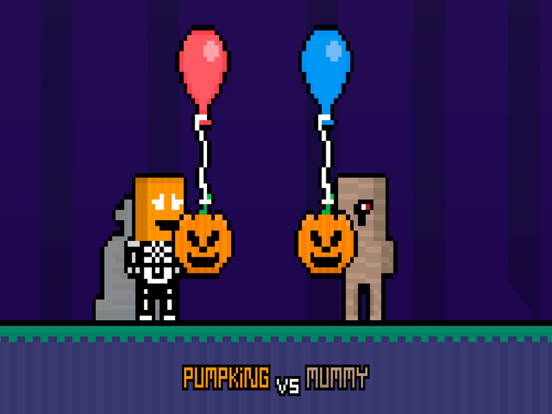 Gêm Pwmpio vs mummy ar-lein