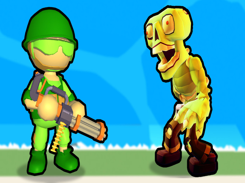Gêm Dinistrio Stickman Zombie ar-lein
