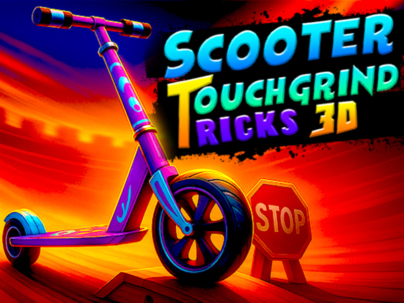Gêm Triciau cyffwrdd sgwter 3d ar-lein