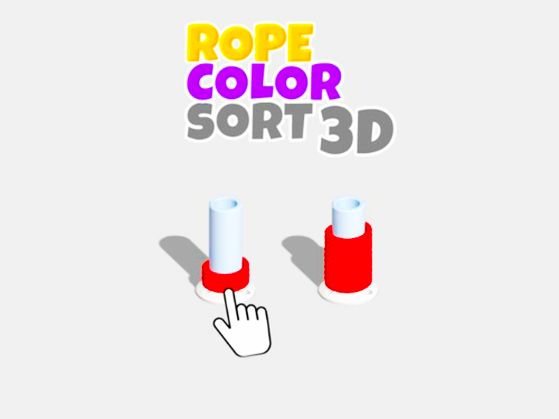 Gêm Trefnu lliw rhaff 3D ar-lein