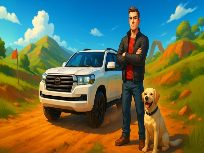 Gêm Gyrrwr Offroad Land Cruiser ar-lein