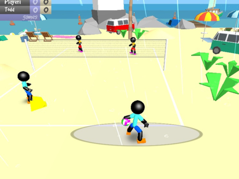 Gêm Pêl-foli Traeth Stickman ar-lein
