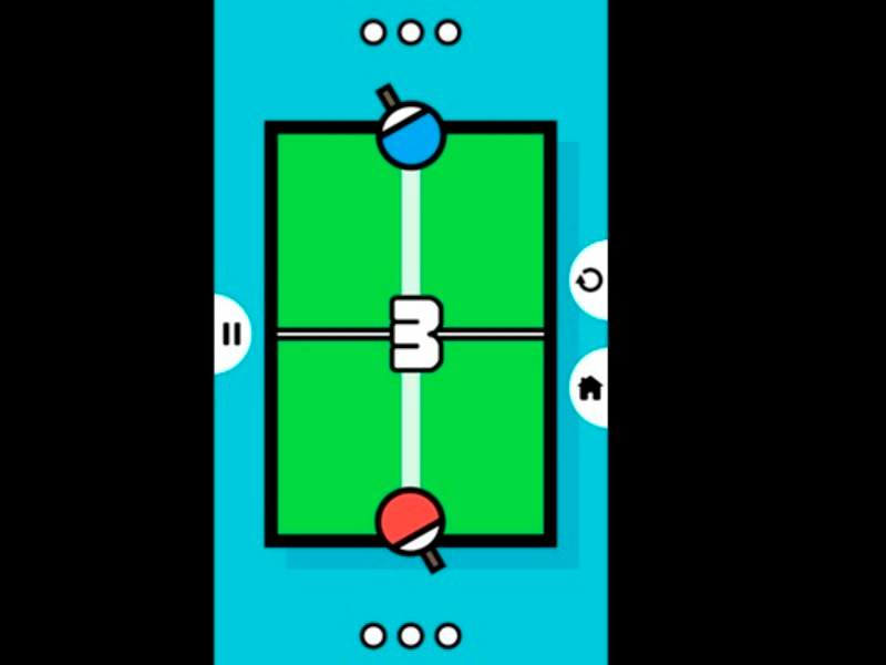 Gêm Tenis Ping Pong Tabl 2D ar-lein