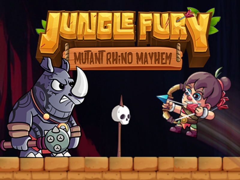 Gêm Anhrefn rhino mutant jyngl Fury ar-lein