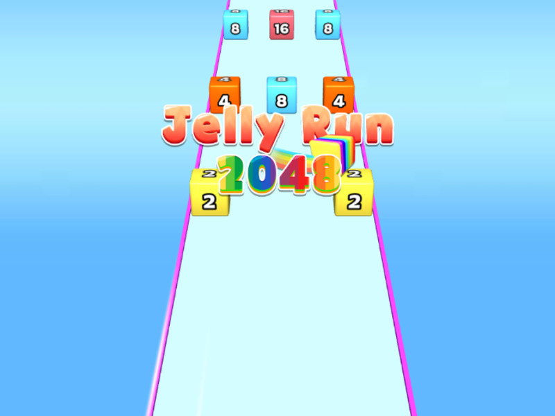 Gêm Jelly Run 2048 ar-lein