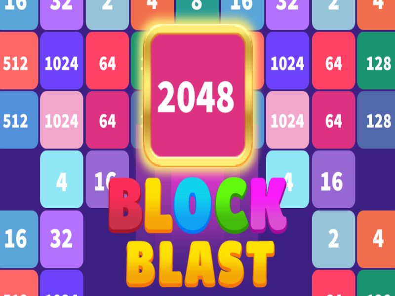 Gêm Bloc chwyth 2048 ar-lein