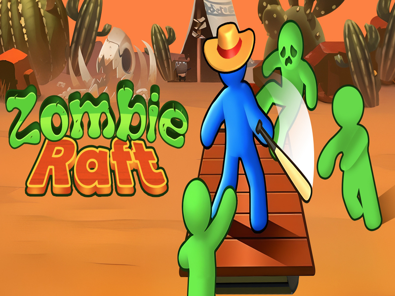 Gêm Rafft zombie ar-lein