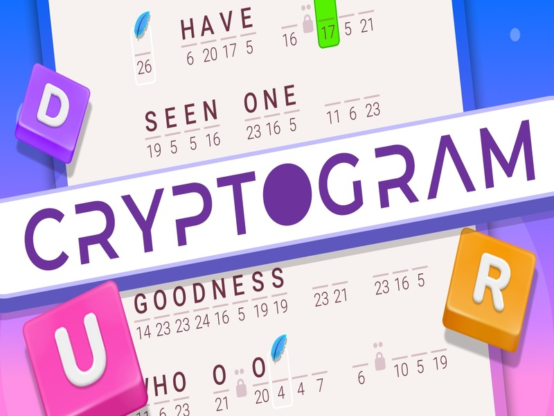 Gêm Cryptogram: Pos ymennydd geiriau ar-lein