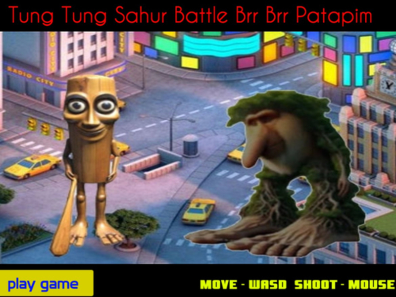 Gêm Brwydr tung tung sahur brr brr patapim ar-lein