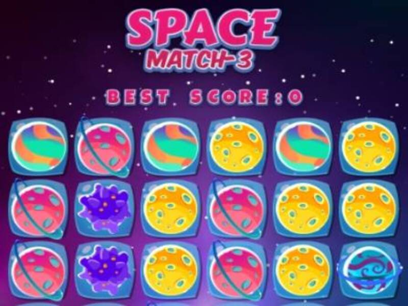 Gêm Match gofod3 ar-lein